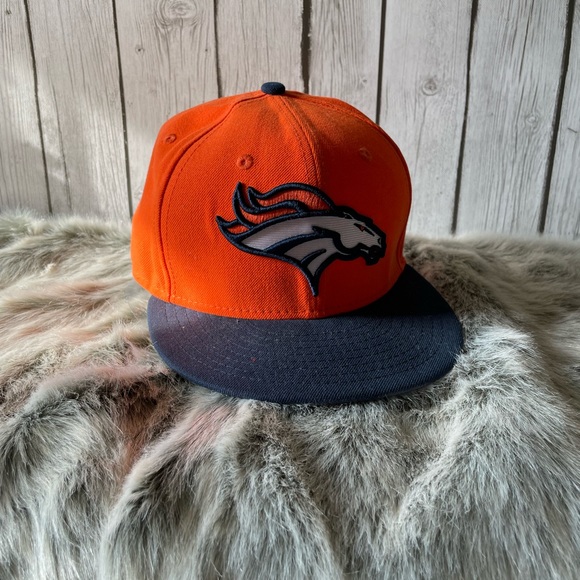 Men's Denver Broncos New Era Orange/Navy Flawless 9FIFTY Snapback Hat - Picture 2 of 5